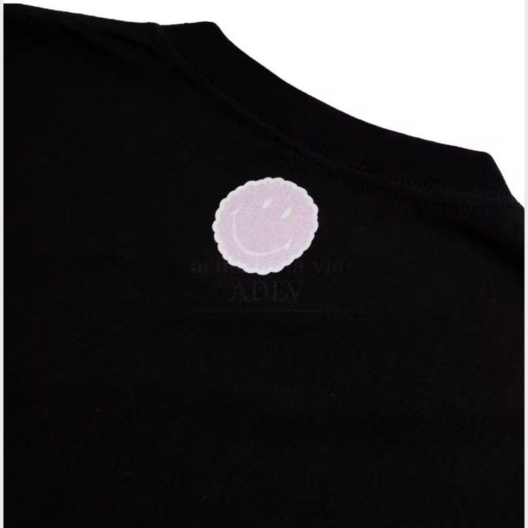 Smiley X ADLV - Artwork Crop Top Short Sleeve T-Shirt - Image 5