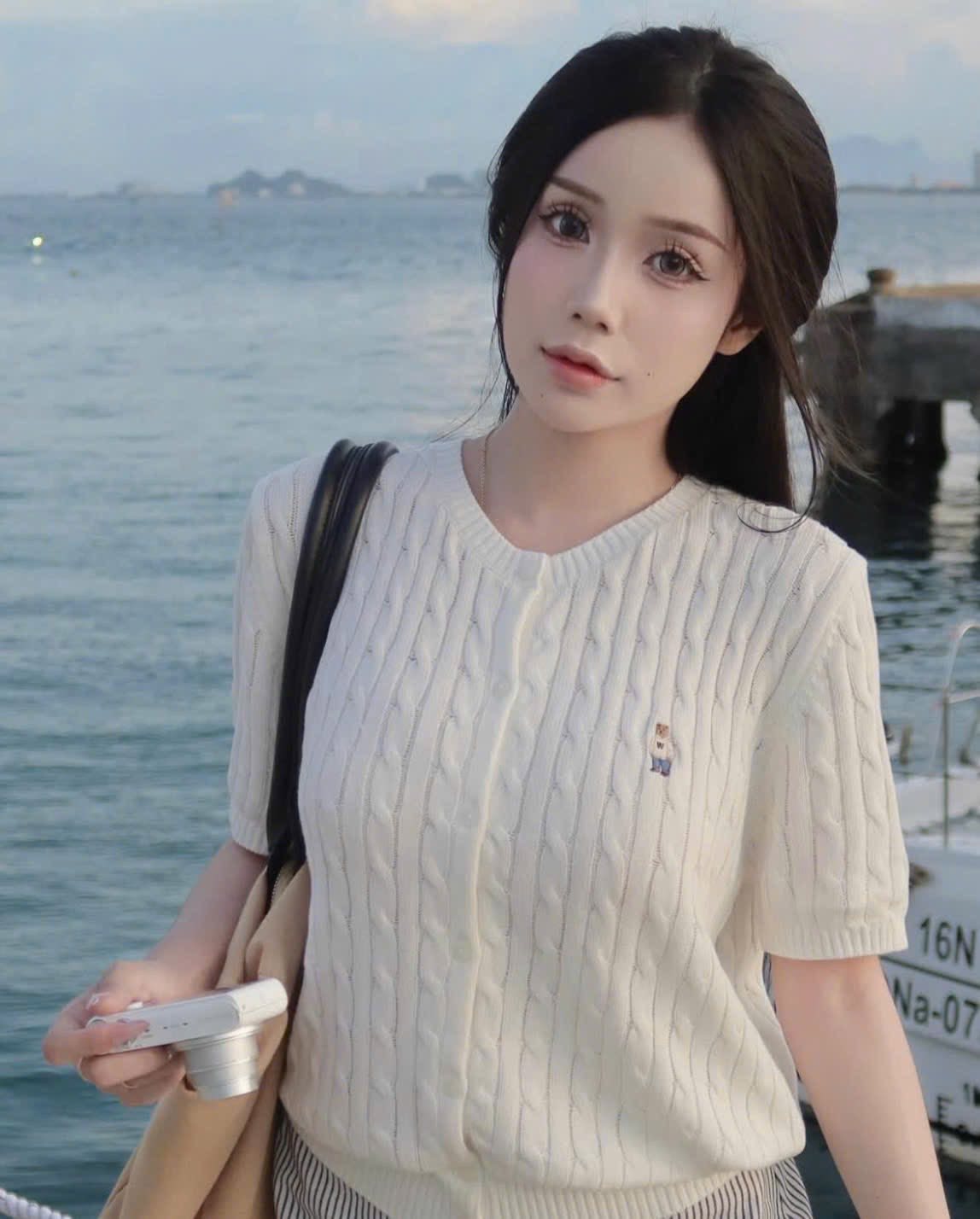 WHO.AU - Steve Round Neck Short Sleeve Cardigan - Image 2