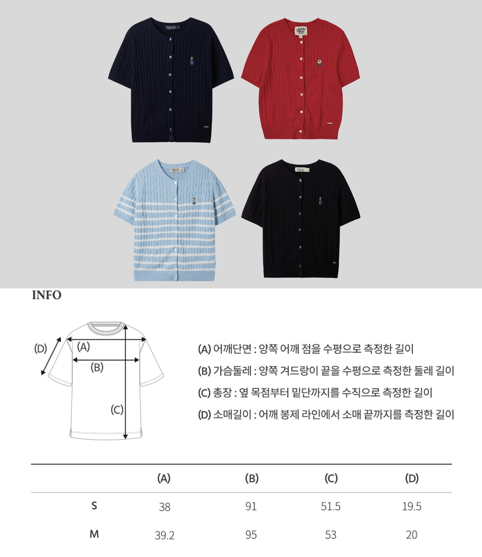 WHO.AU - Steve Round Neck Short Sleeve Cardigan - Image 7