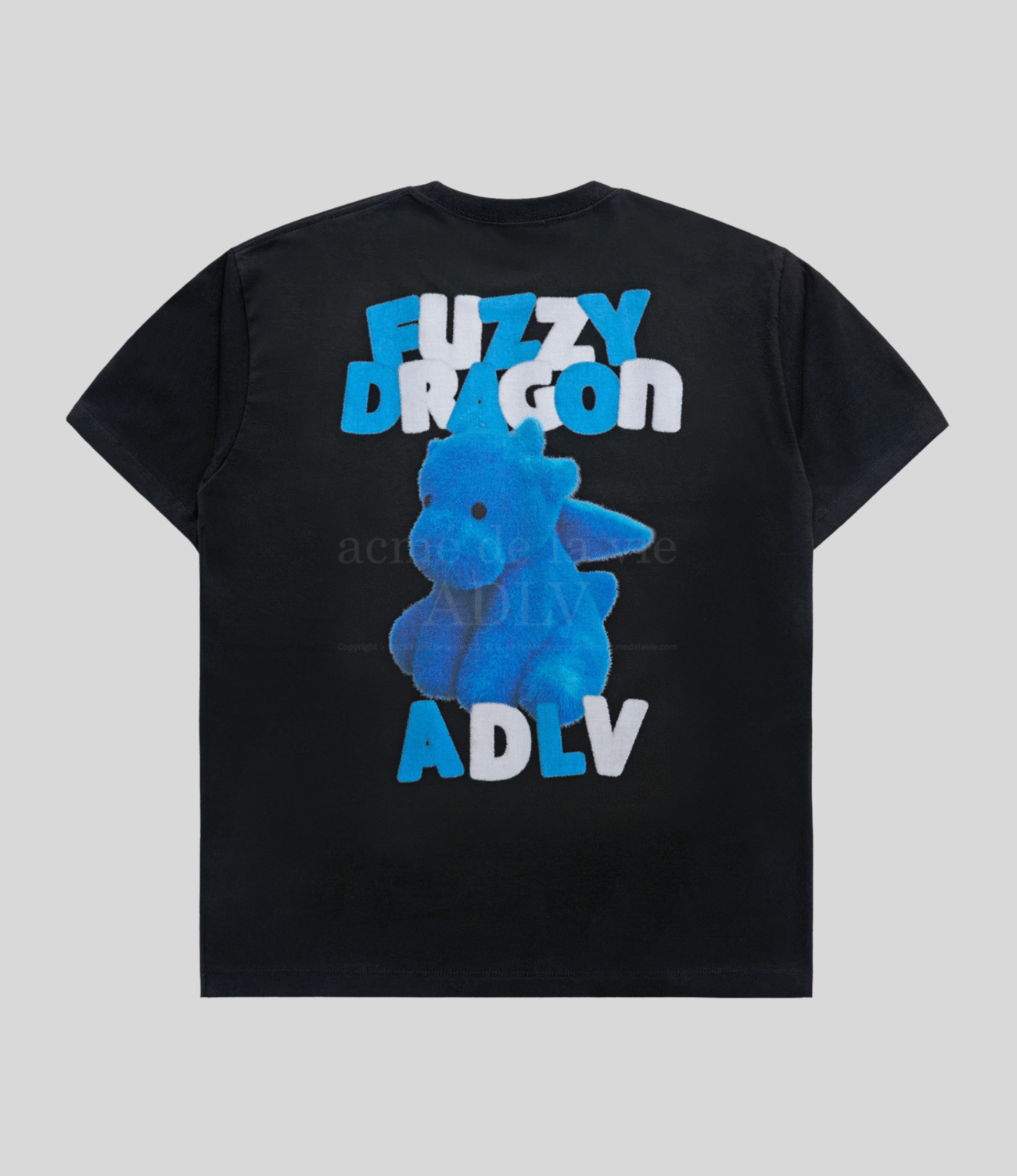ADLV - Fuzzy Font Dragon Short Sleeve T-Shirt