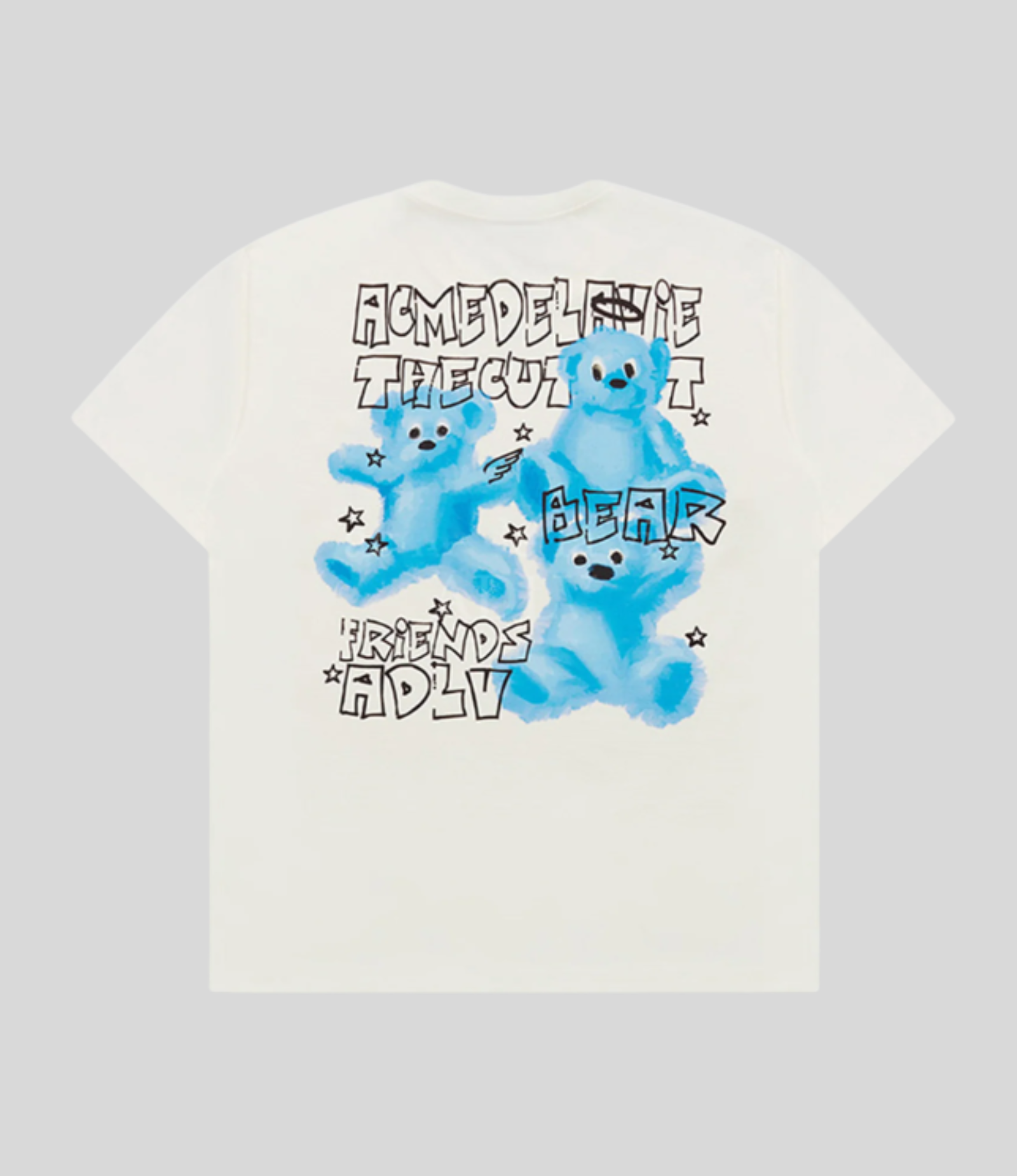 ADLV - Crayon Three Bear Artwork Short Sleeve T-Shirt - Image 3