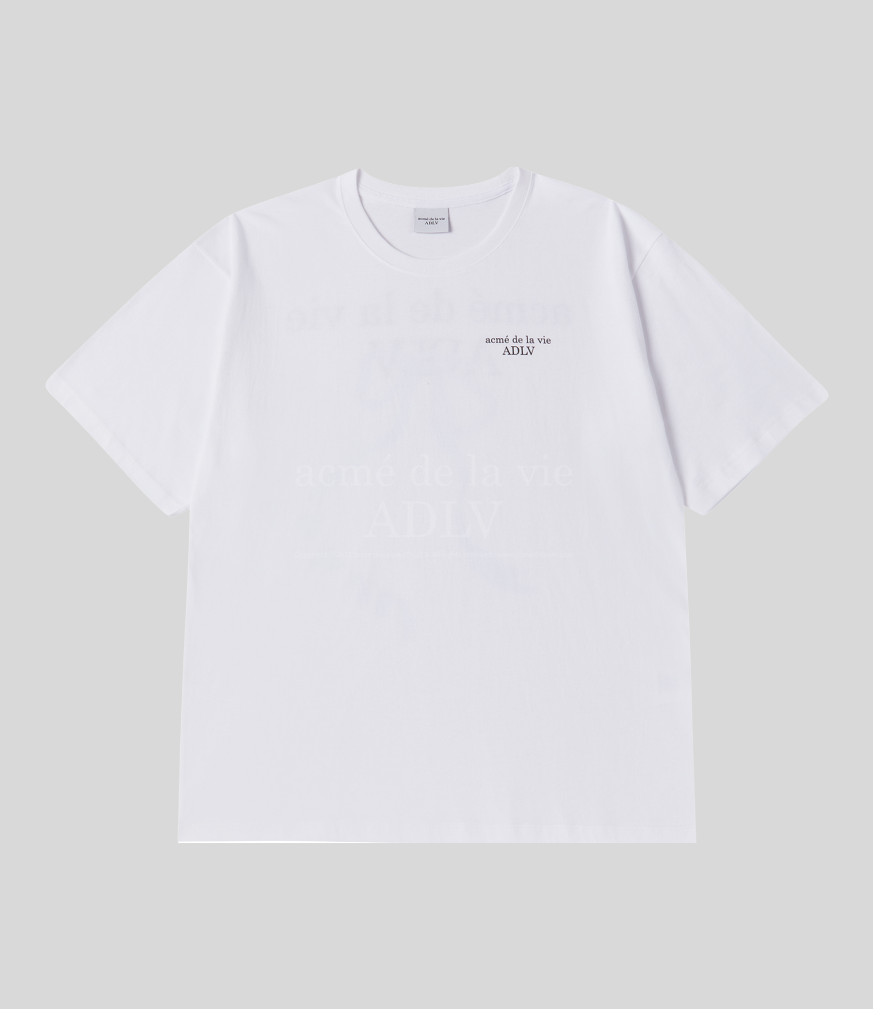 ADLV - Ribbon Basic Logo Short Sleeve T-Shirt - Image 2