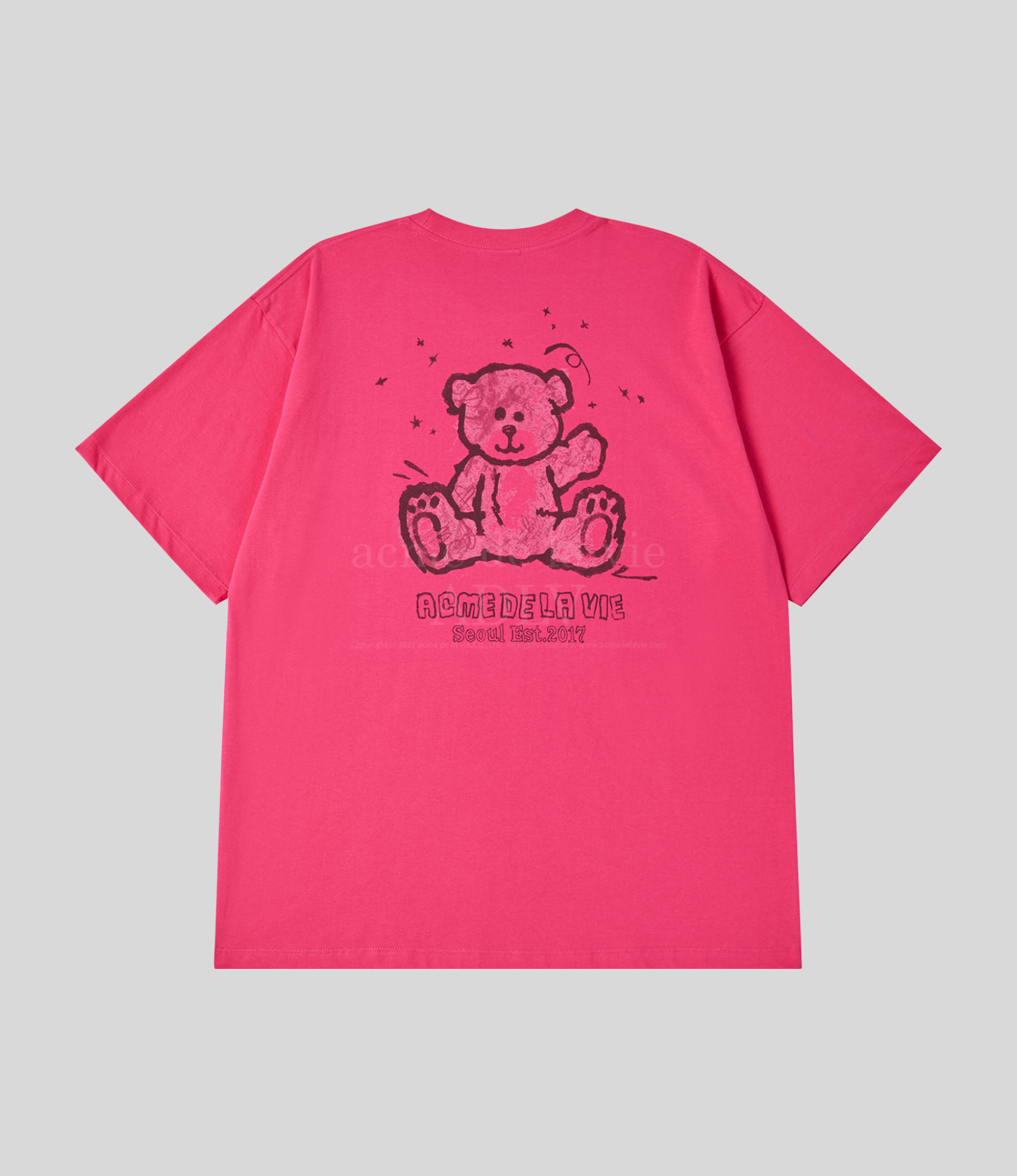 ADLV - Hand sketch Bear Short Sleeve T-Shirt - Image 6