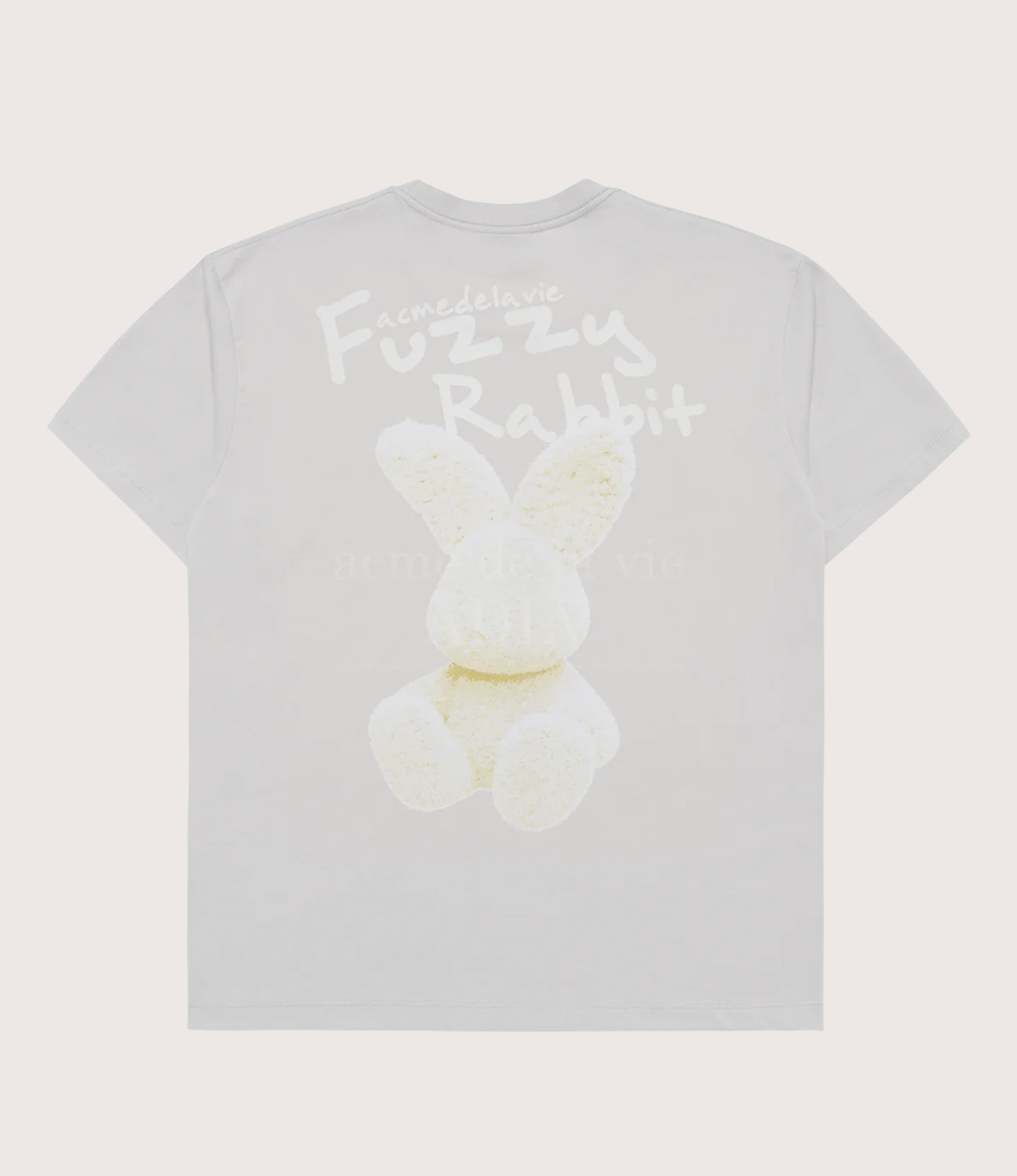 ADLV - Doodle Fuzzy Rabbit Short Sleeve T-Shirt - Image 6