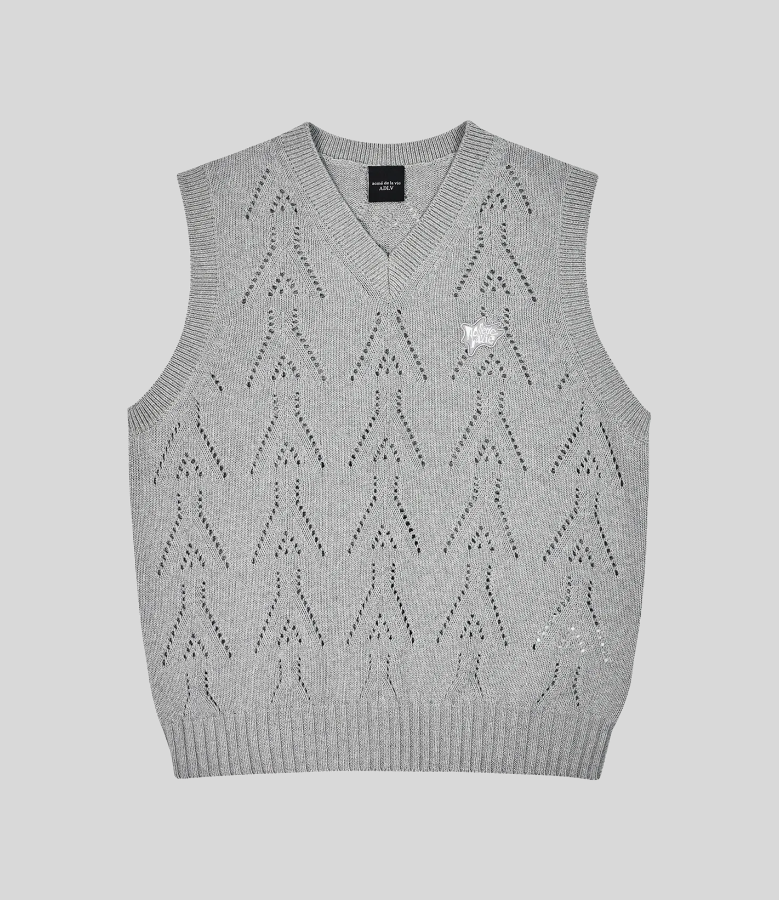 ADLV - A Logo Punching Knit Vest