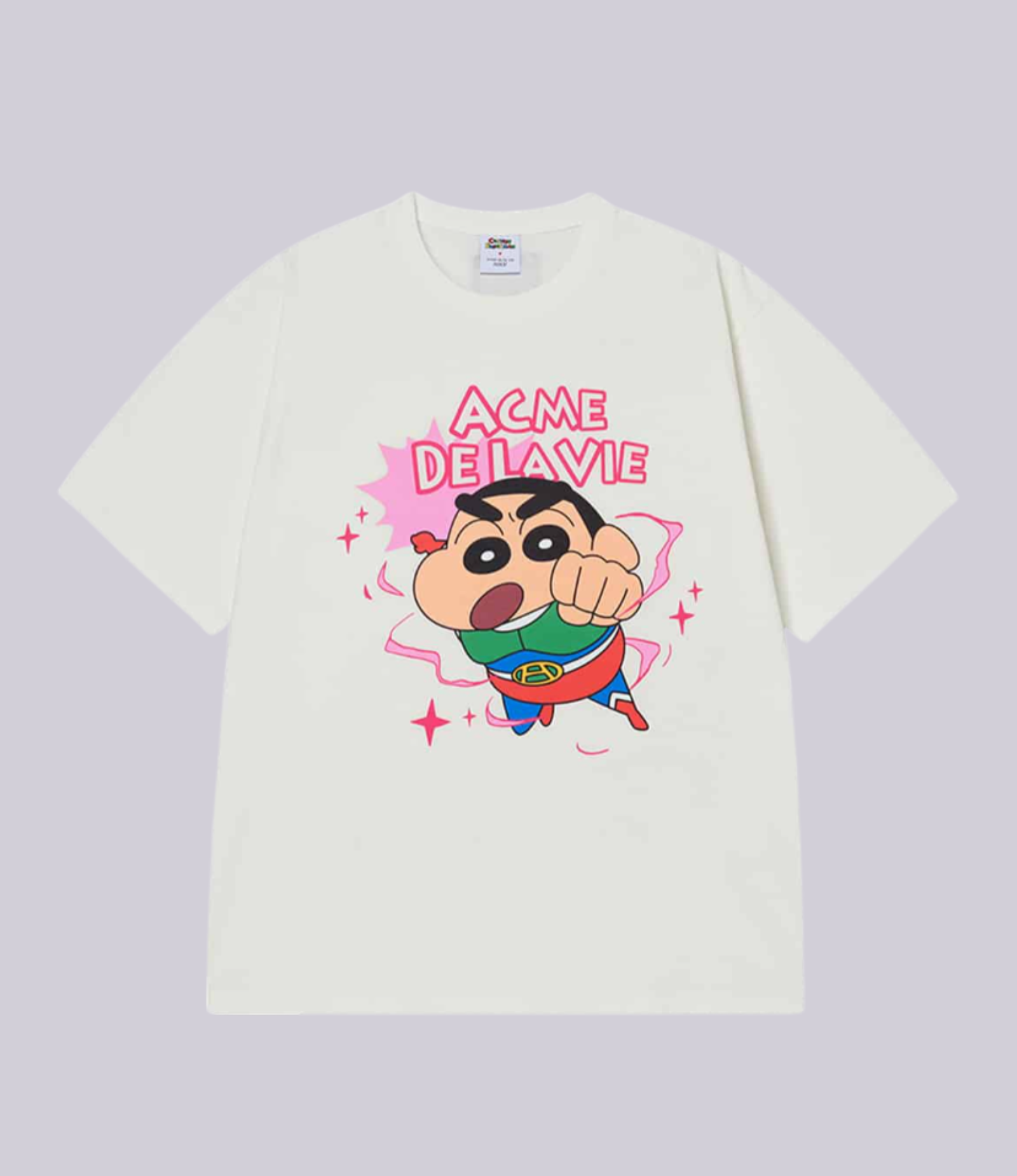ADLV - Crayon Shin-chan Action Kamen Shinchan Short Sleeve T-Shirt _ Black 1 - Image 3