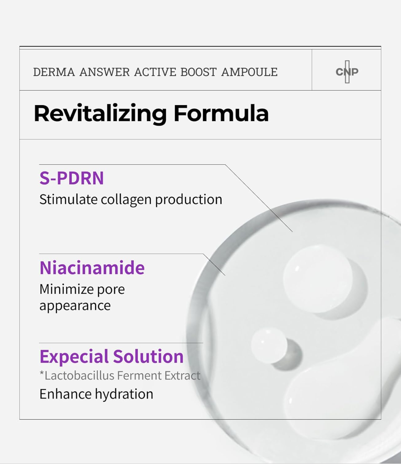CNP - Active Boost Ampule PDRN 30ml - Image 4