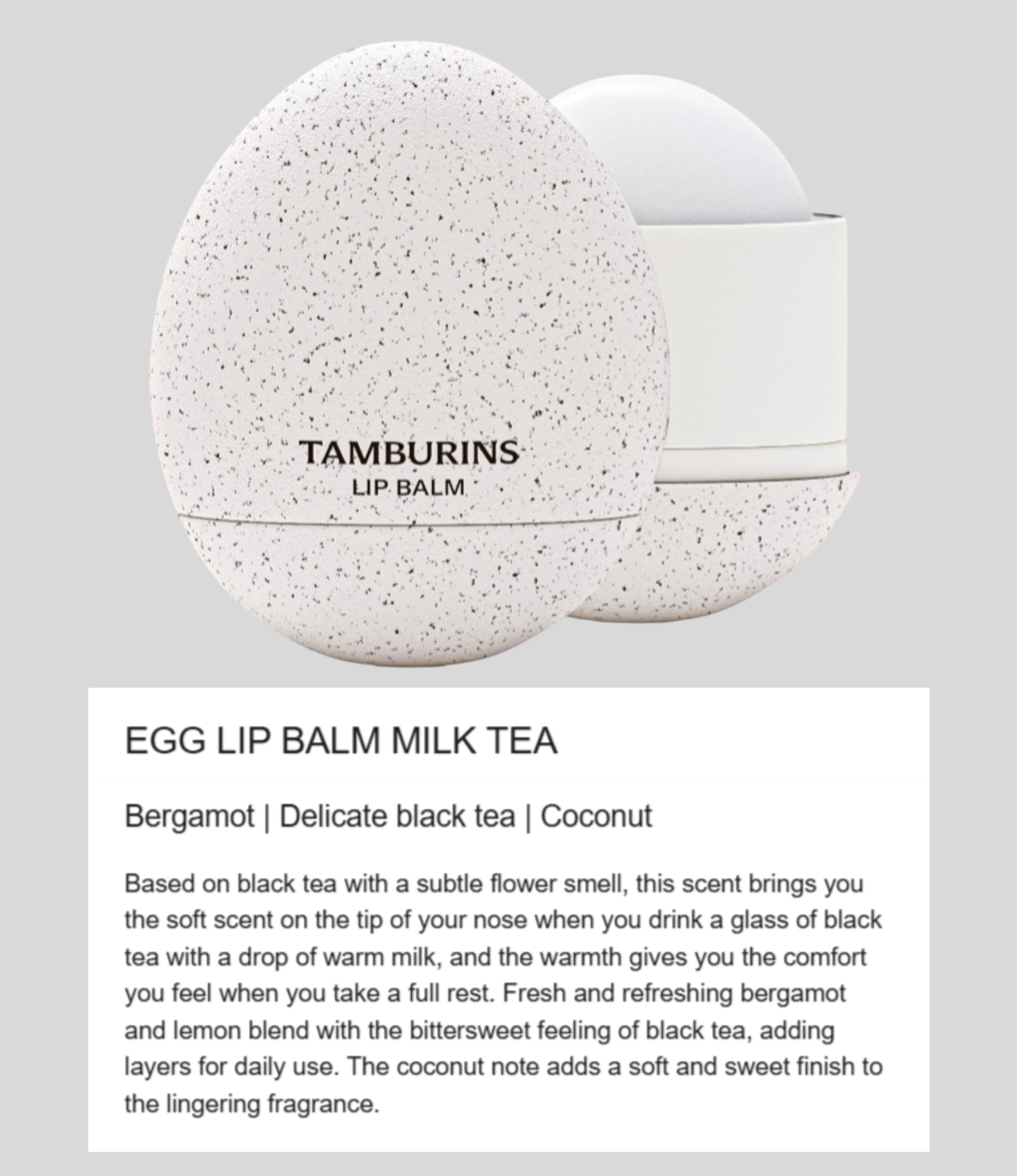 TAMBURINS - Egg Lip Balm - Image 3