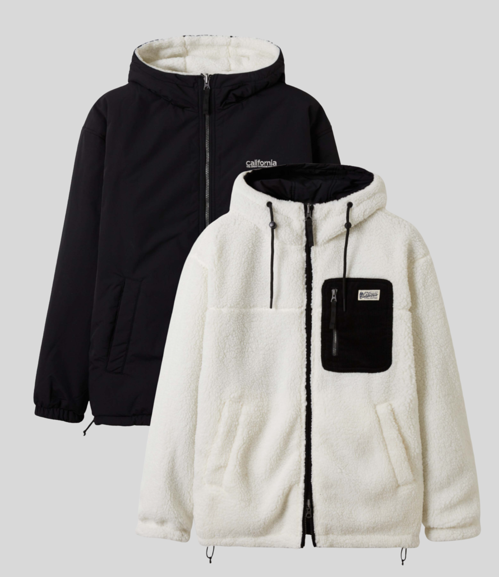 WHO.AU - Reversible Dumble Jumper + Hoodie - Black