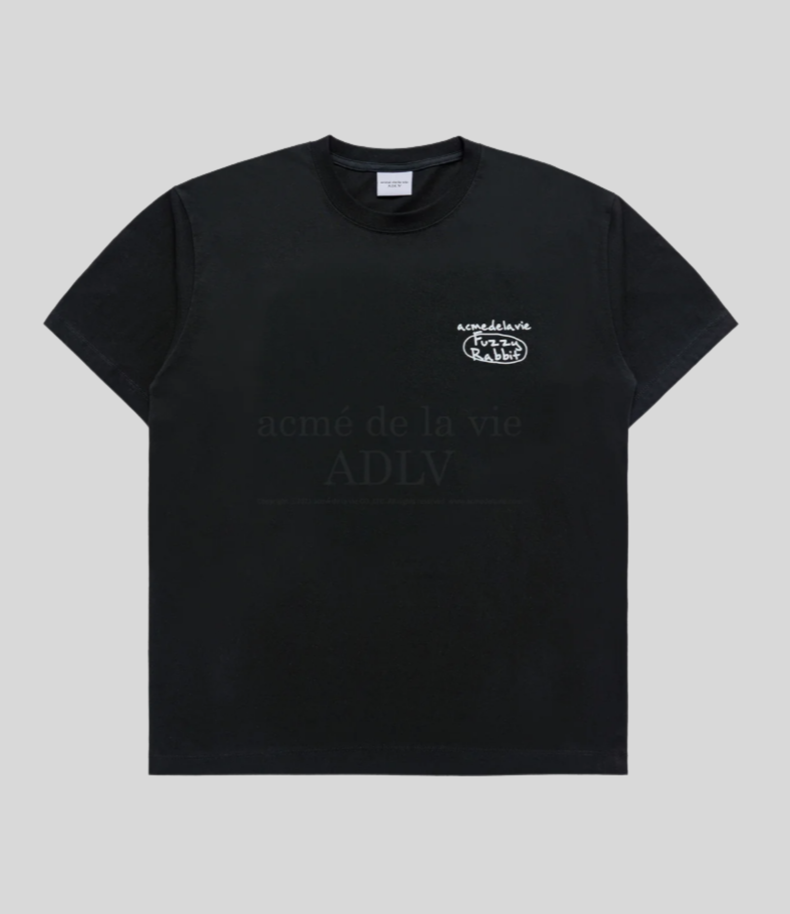 ADLV - Doodle Fuzzy Rabbit Short Sleeve T-Shirt - Image 5