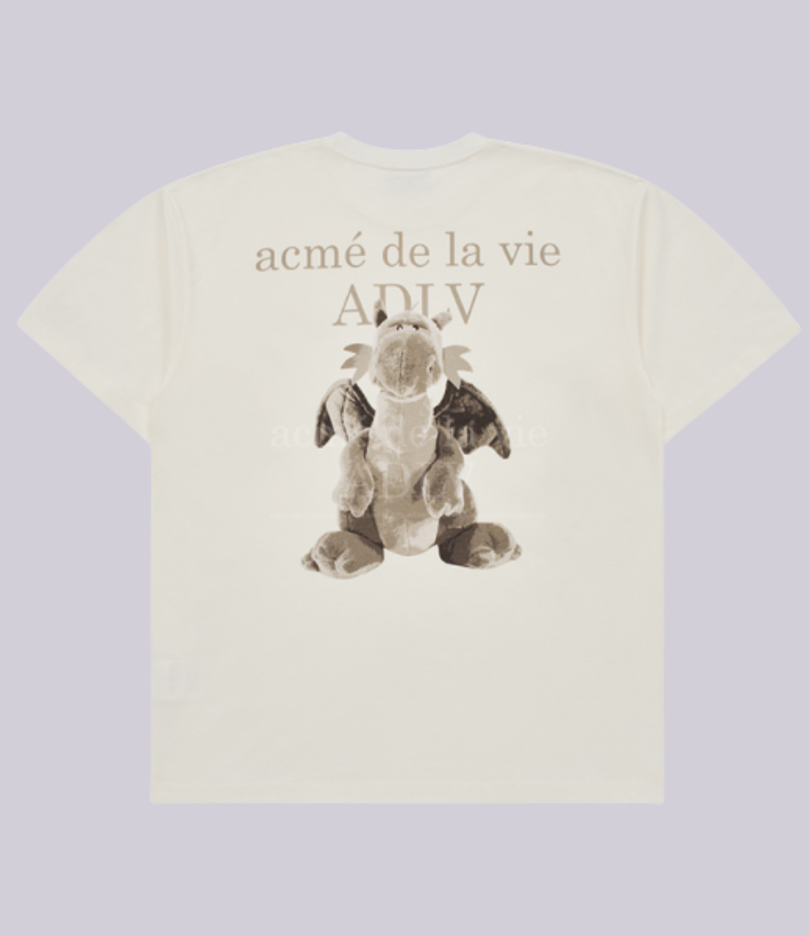 ADLV - Fuzzy Dragon Artwork Short Sleeve T-Shirt - Image 4