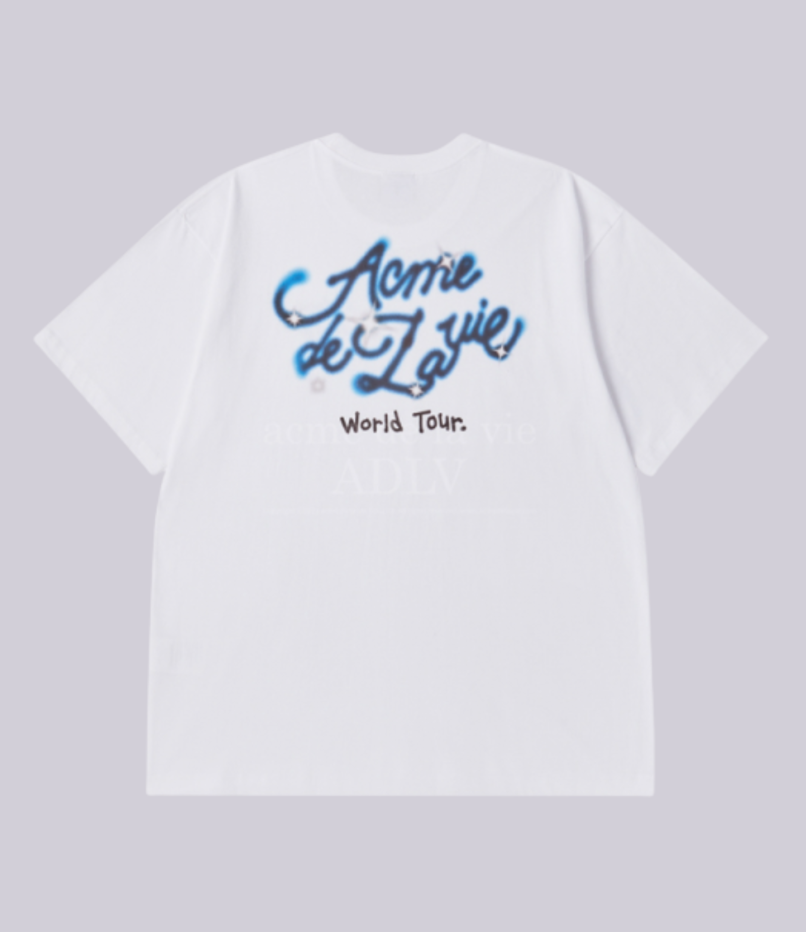 ADLV - Graffiti World Tour Script Logo Short Sleeve T-Shirt - Image 5