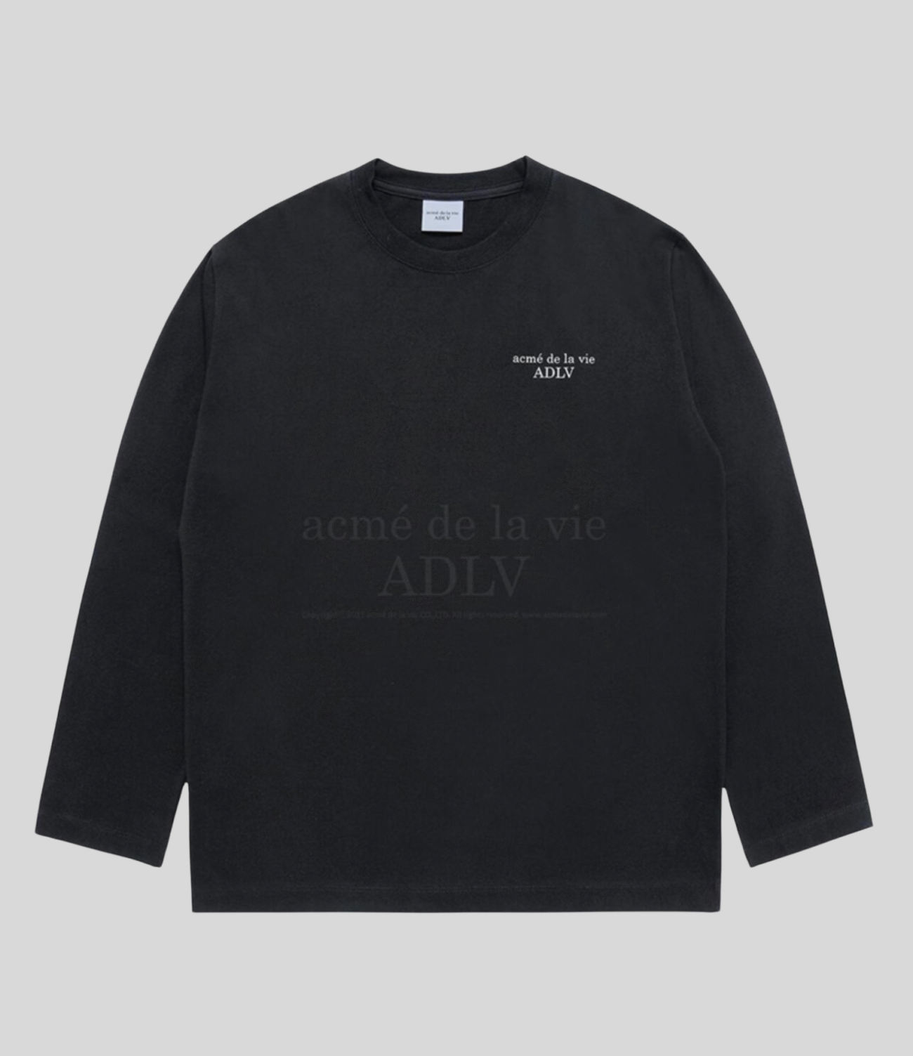 ADLV - Jual basic logo needle work long sleeve