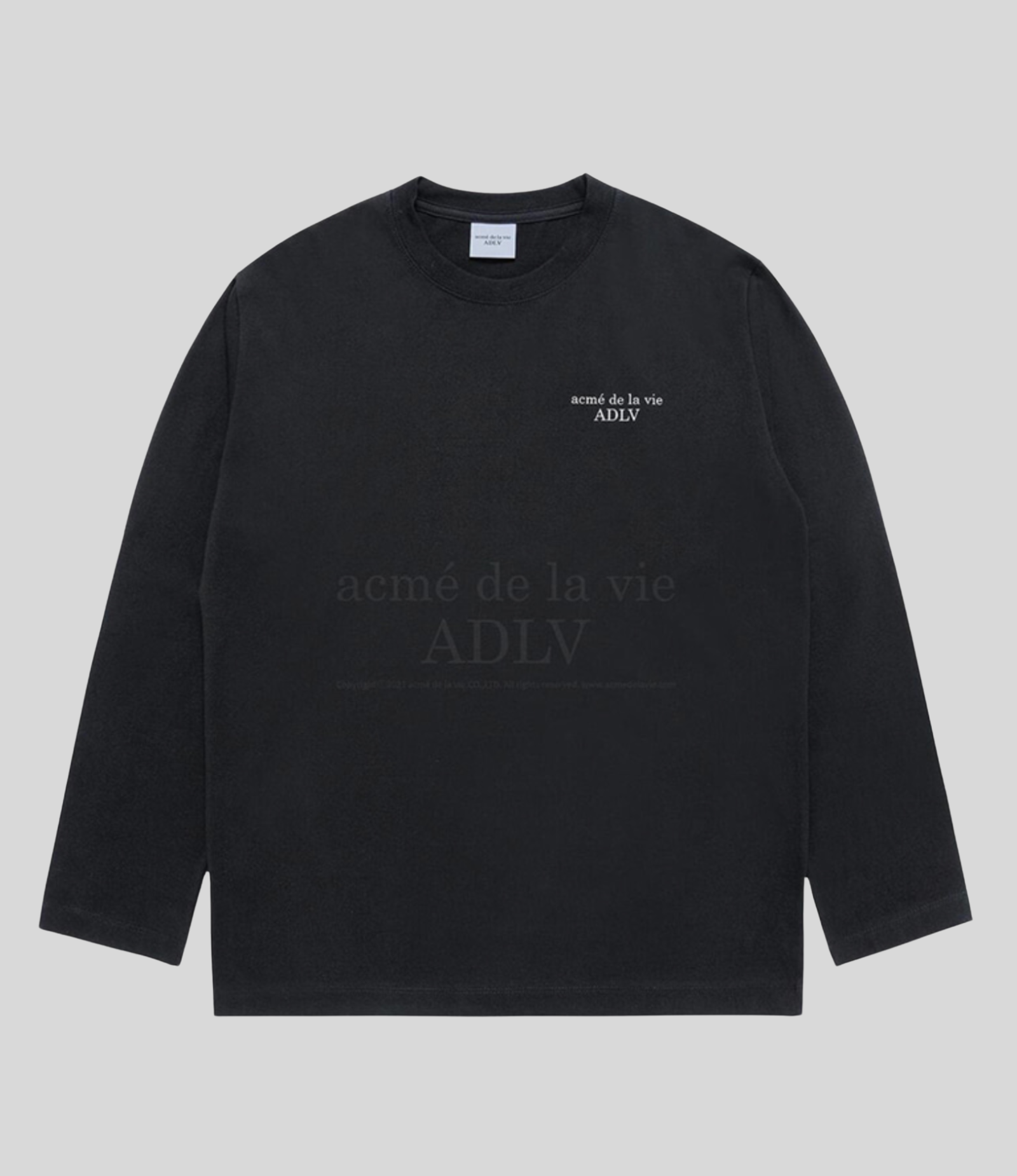 ADLV - Jual basic logo needle work long sleeve