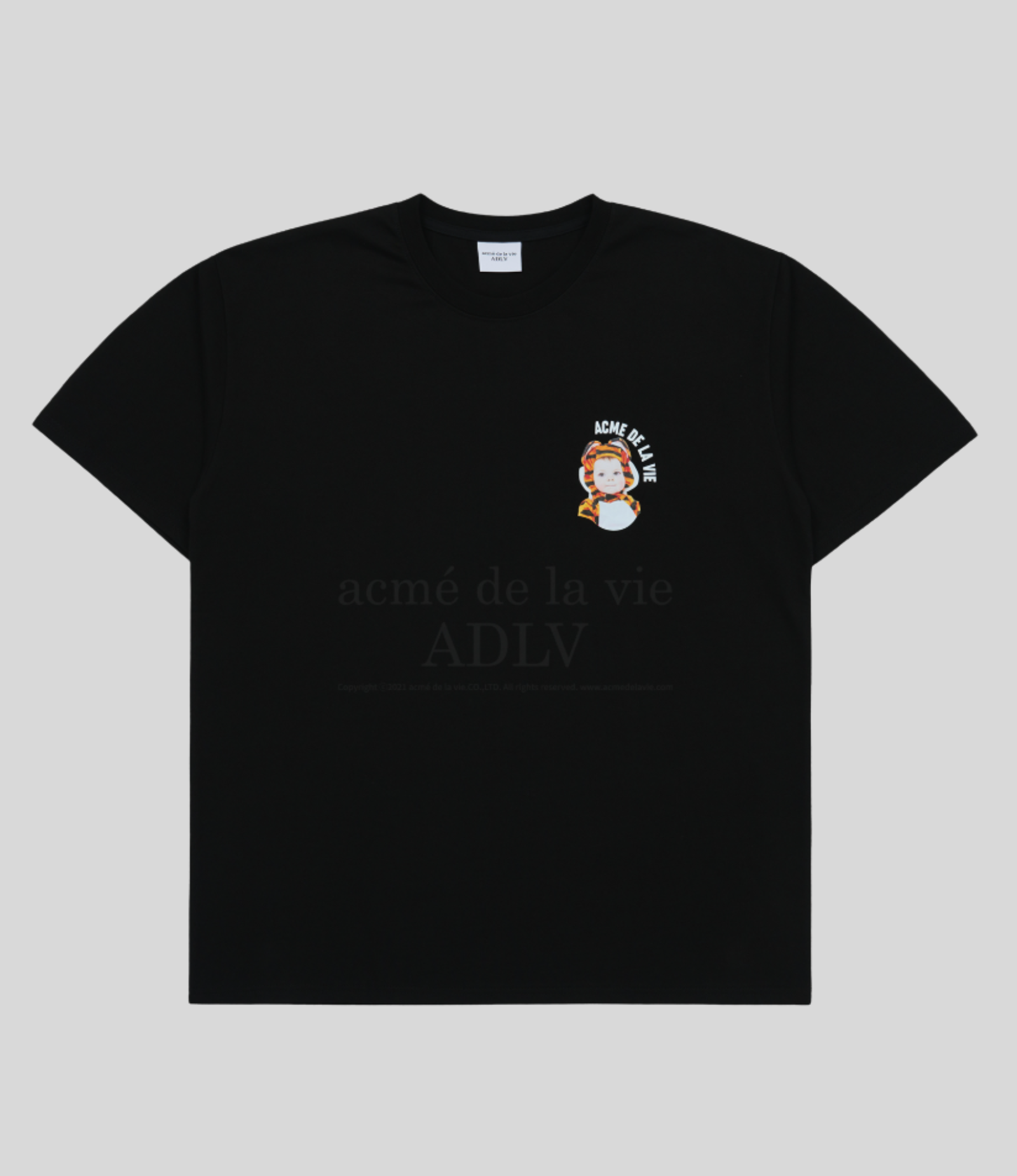 ADLV - Mini Baby Face Baby Tiger Short Sleeve T-Shirt