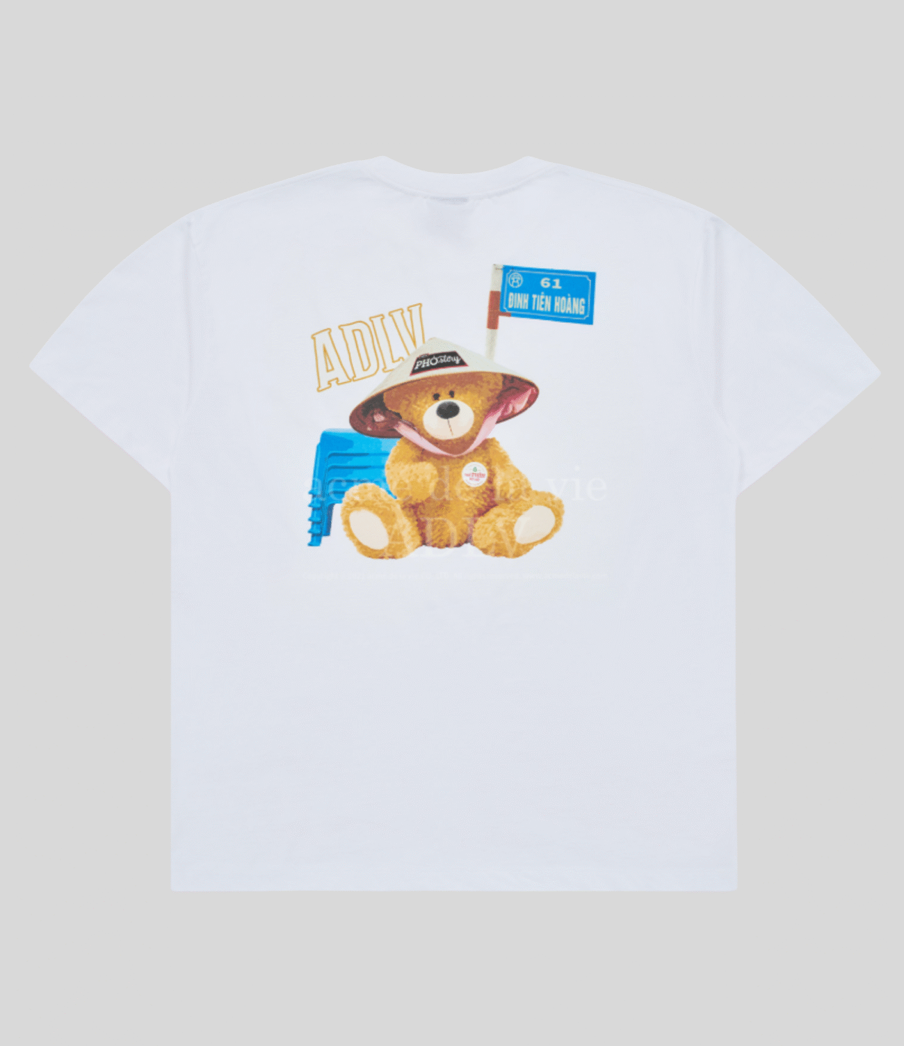 ADLV - PHO STORY X ADLV - Road Sign Bear Short Sleeve T-Shirt - Image 4