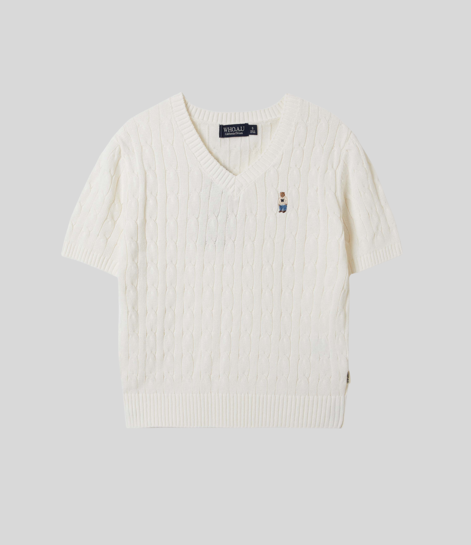 WHO.AU - Steve V-neck Short Sleeves Sweater - Image 5